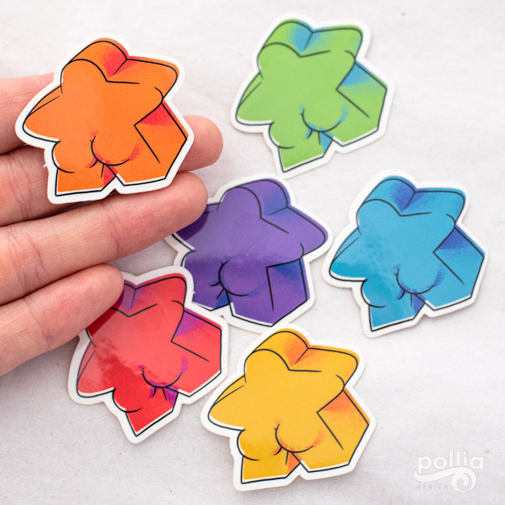 Meeple Butt Sticker