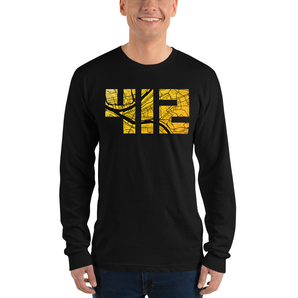 Area Code - 412 - Sports Teams for Pittsburgh Long Sleeve T-Shirt