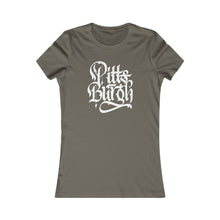 Load image into Gallery viewer, Pittsburgh Rough Calligraphy Women&#39;s Tee