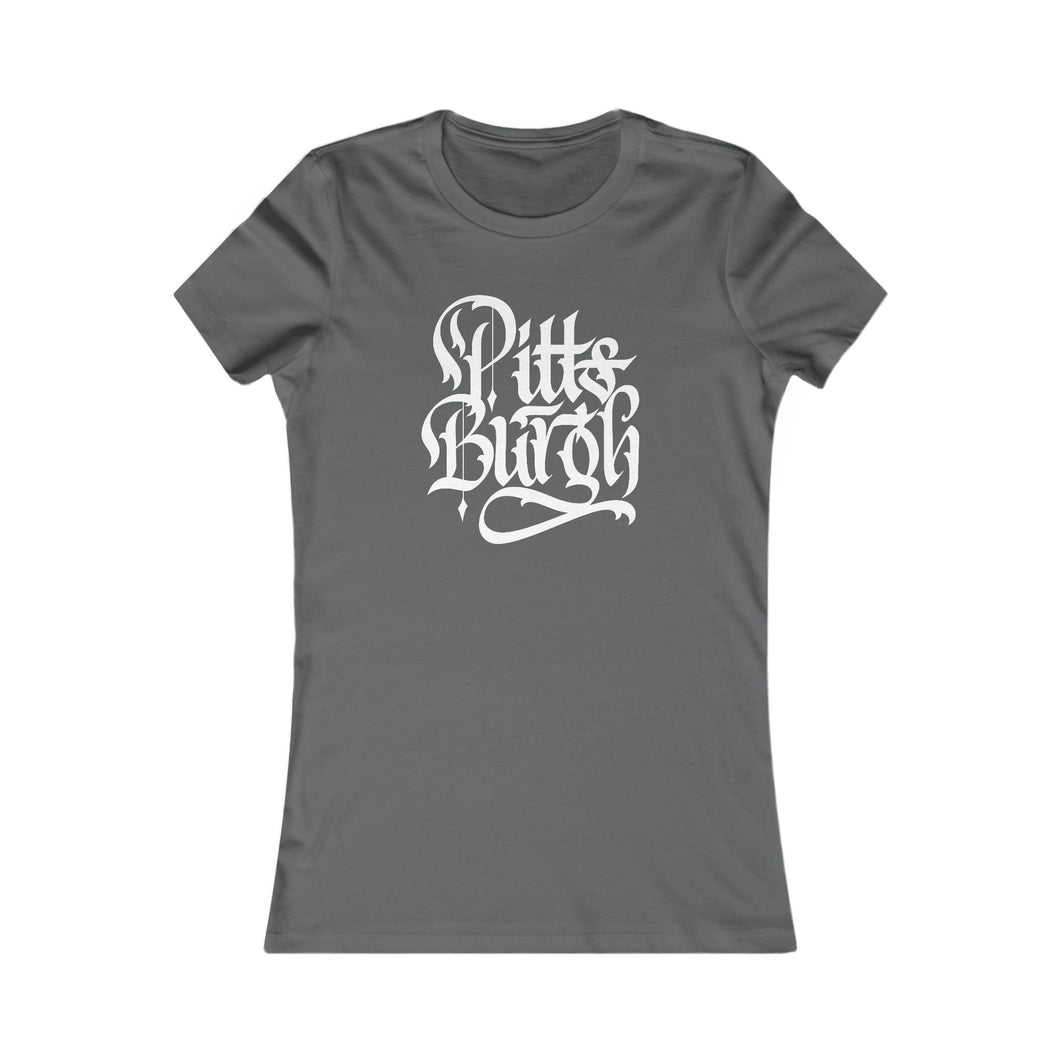 Pittsburgh Rough Calligraphy Women's Tee