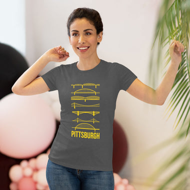 Pittsburgh Bridges Women's Tri-Blend Tee