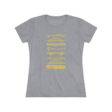 Load image into Gallery viewer, Pittsburgh Bridges Women&#39;s Tri-Blend Tee