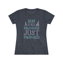 Load image into Gallery viewer, Run Like Mr. Collins Just Proposed Women's Tri-Blend T-Shirt