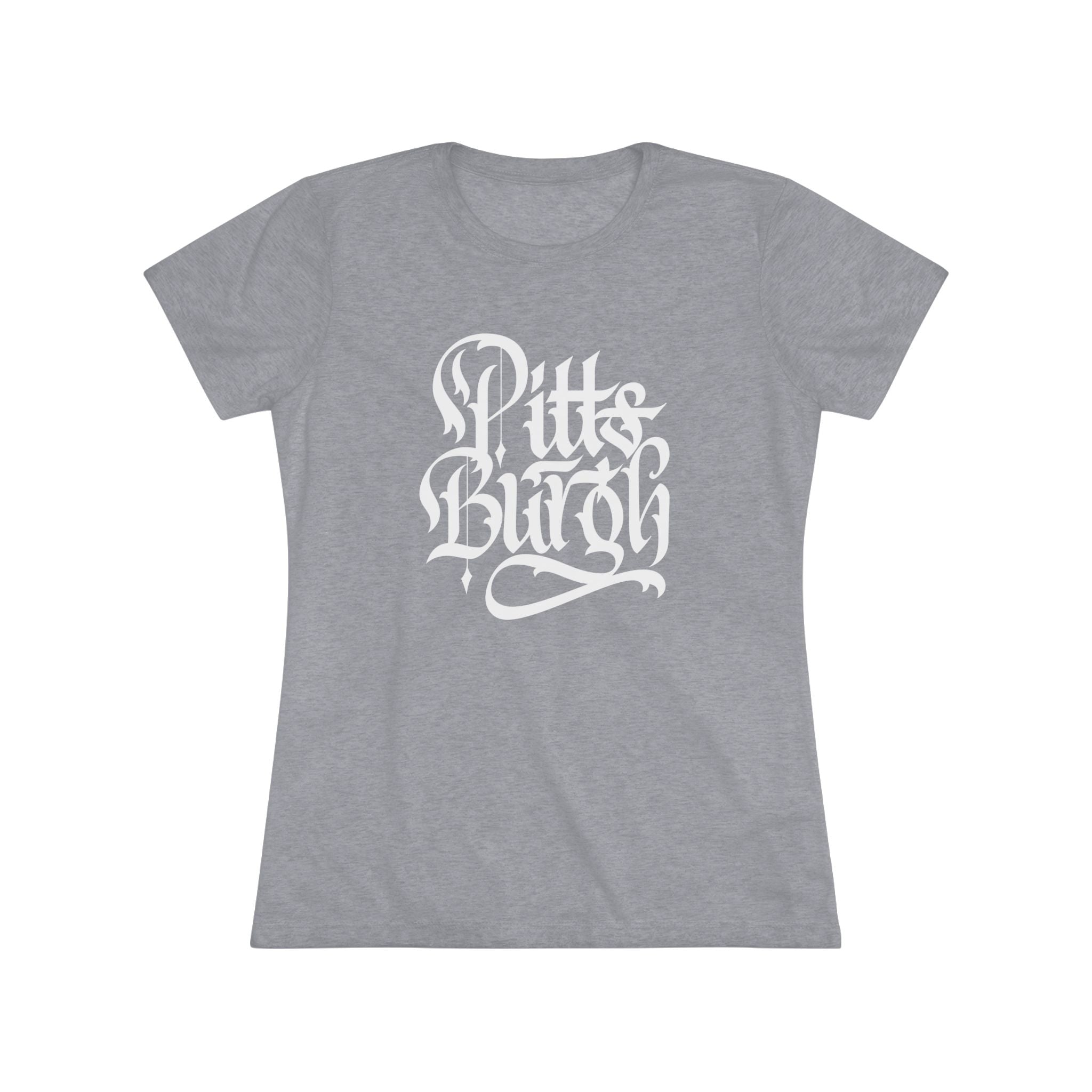 Pittsburgh Rough Calligraphy Women's Tri-Blend Tee