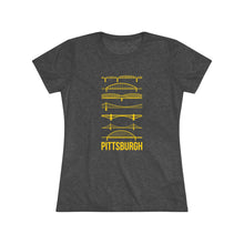 Load image into Gallery viewer, Pittsburgh Bridges Women&#39;s Tri-Blend Tee