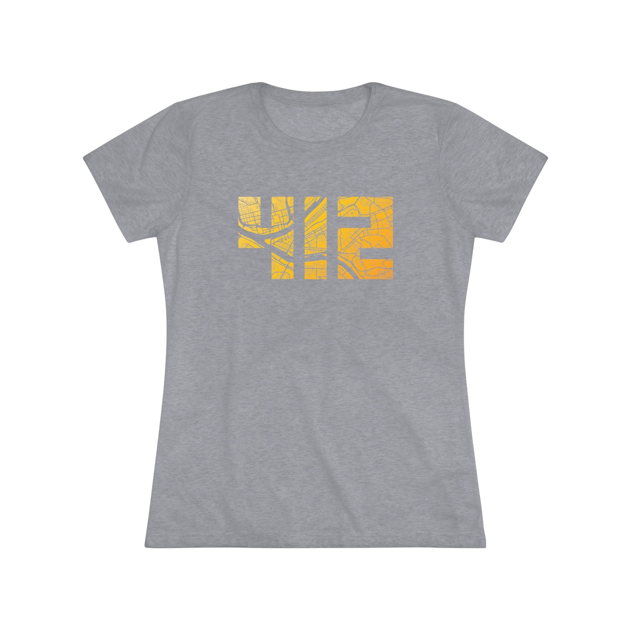 412 Map Women's Tri-Blend Tee