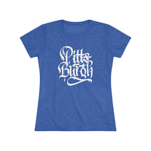 Load image into Gallery viewer, Pittsburgh Rough Calligraphy Women&#39;s Tri-Blend Tee