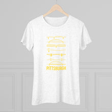 Load image into Gallery viewer, Pittsburgh Bridges Women&#39;s Tri-Blend Tee