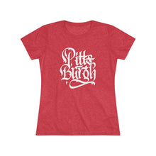 Load image into Gallery viewer, Pittsburgh Rough Calligraphy Women&#39;s Tri-Blend Tee