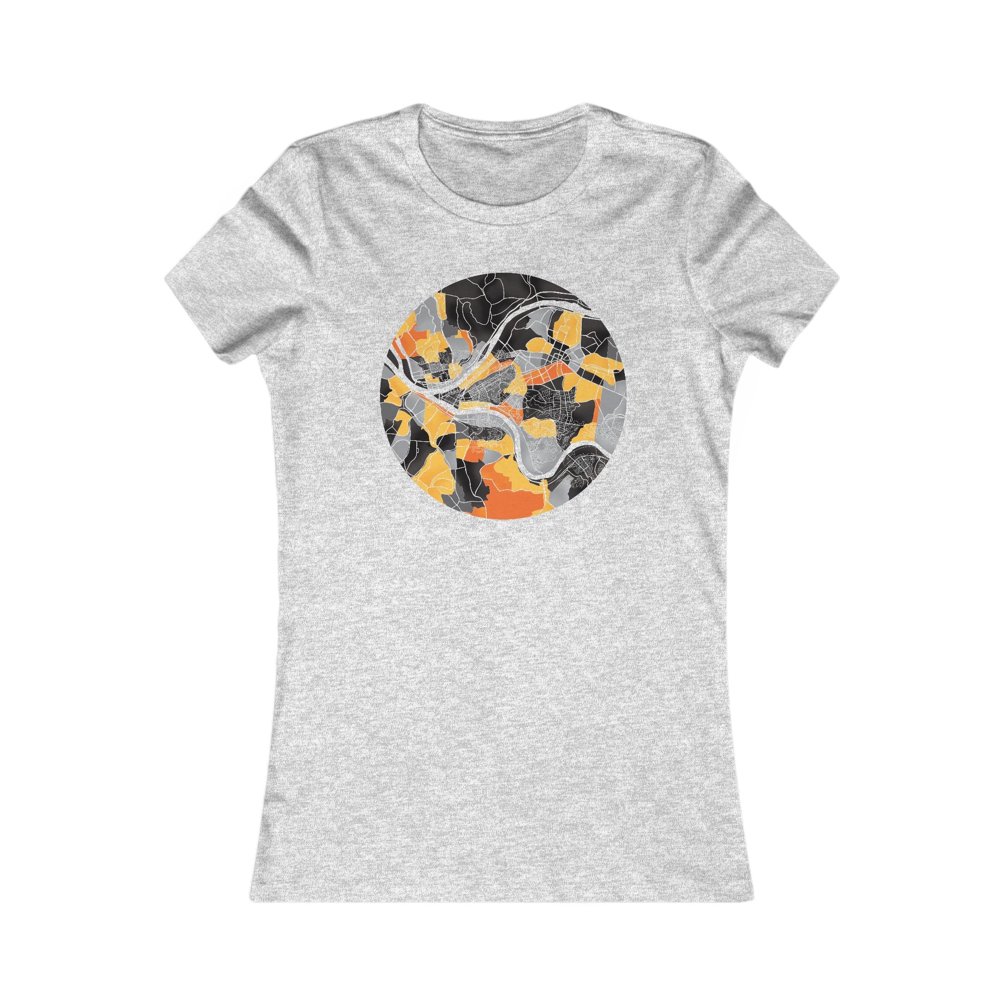 Pittsburgh Neighborhood Map Women's Tee
