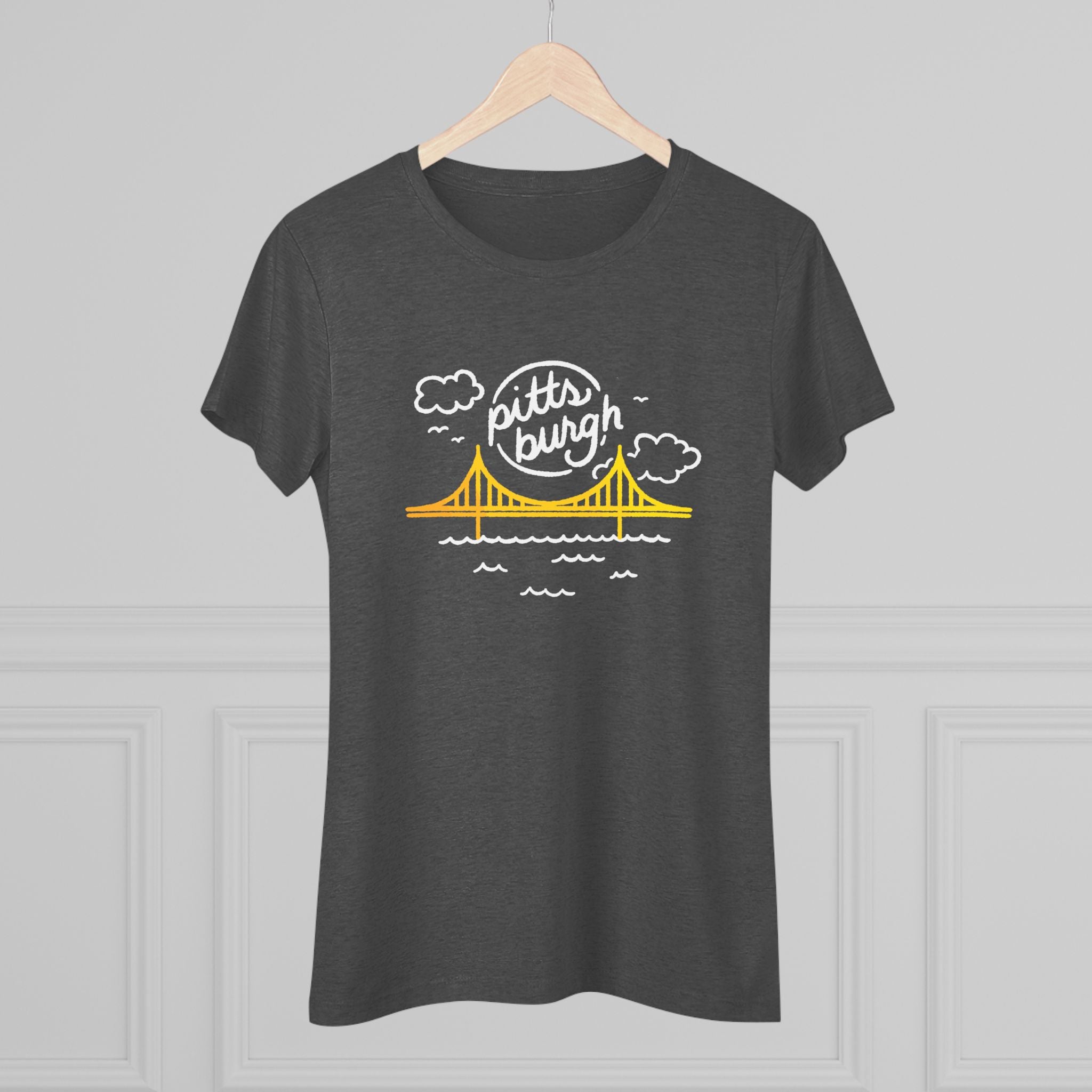 Pitts Burgh Bridge Women's Tri-Blend Tee