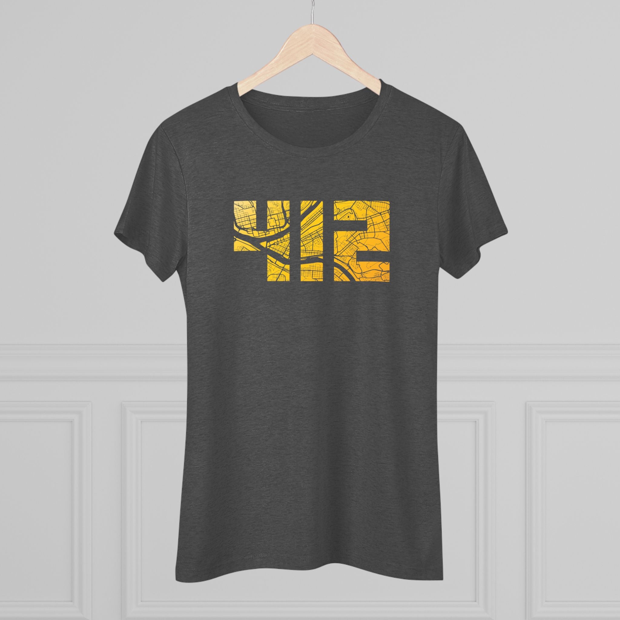 412 Map Women's Tri-Blend Tee