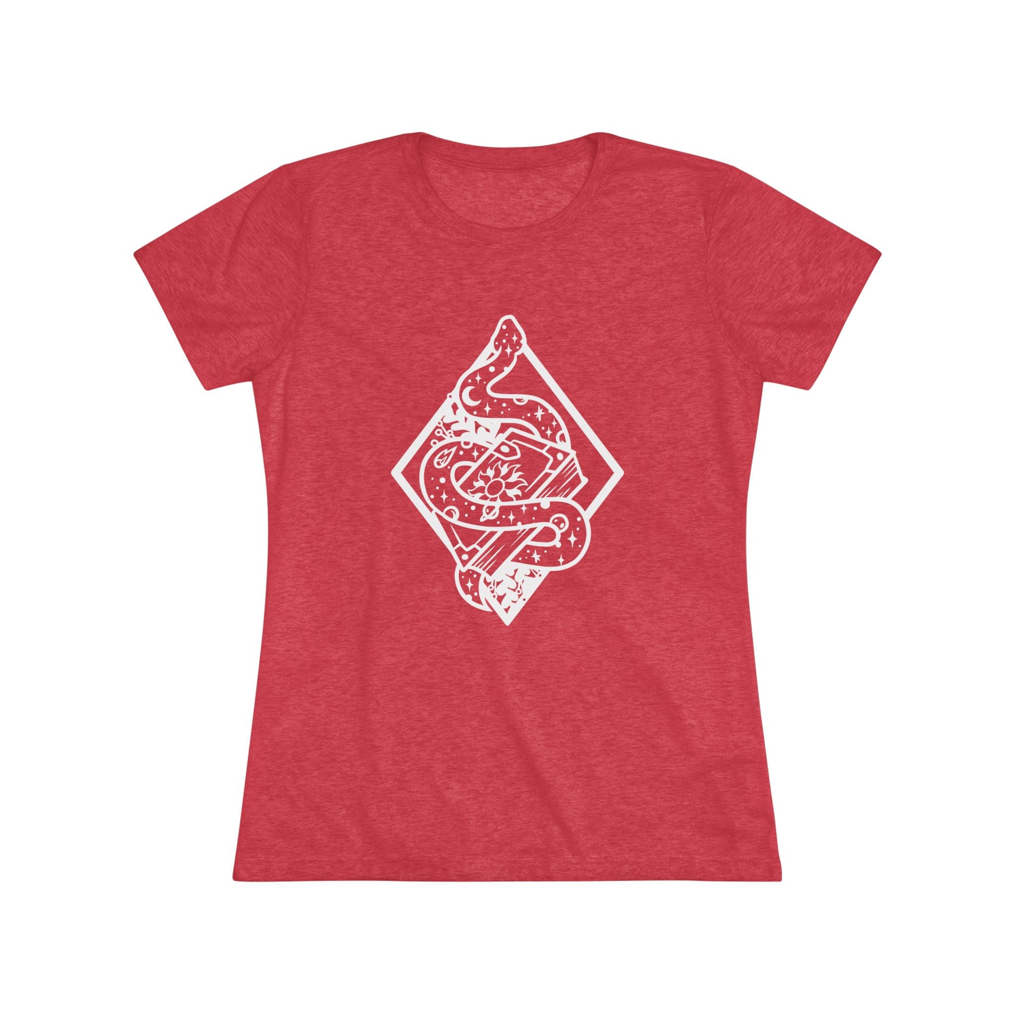 Starry Snake White Lineart Women's Bookish T-Shirt