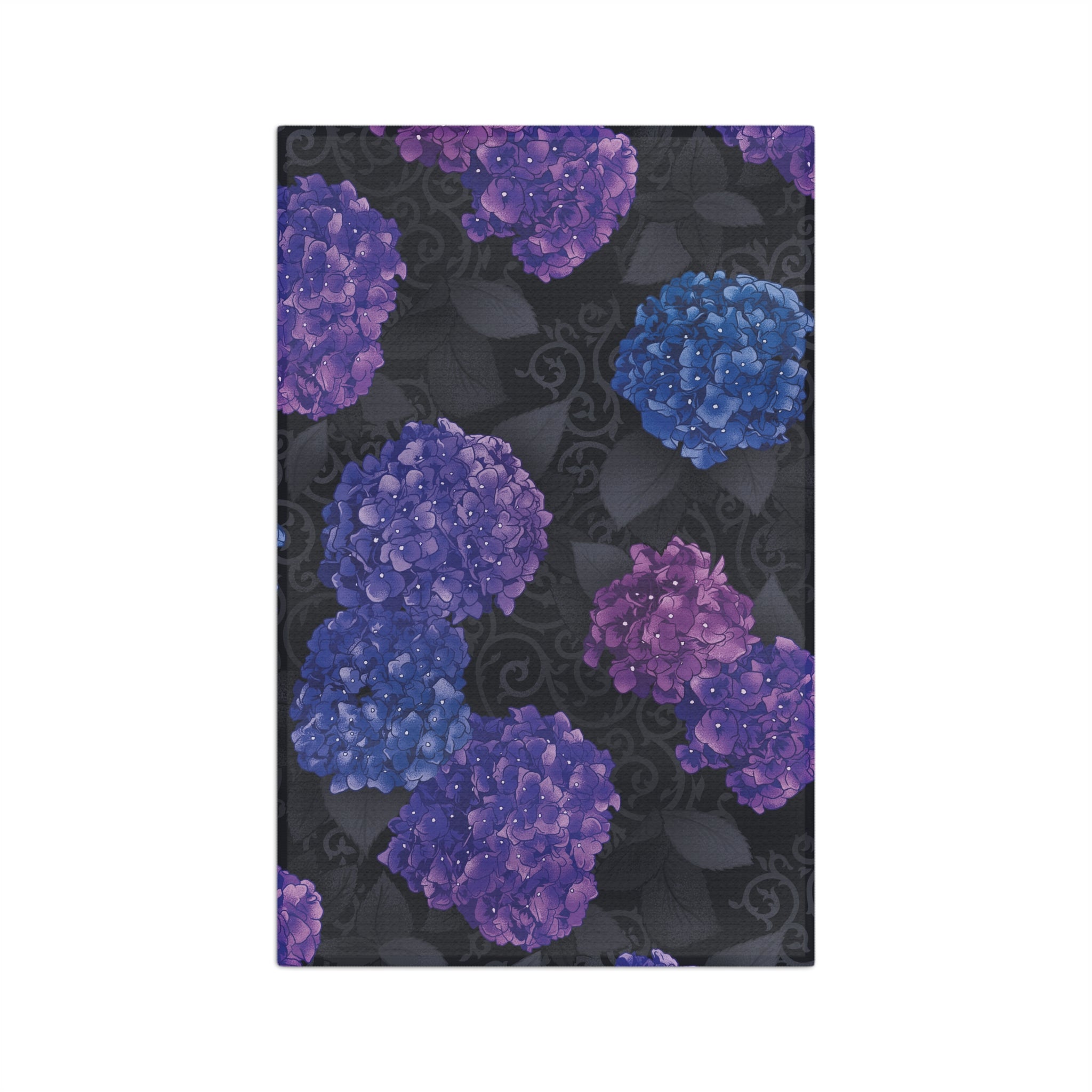 Moody Hydrangeas Tea Towel