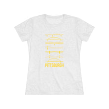 Load image into Gallery viewer, Pittsburgh Bridges Women&#39;s Tri-Blend Tee