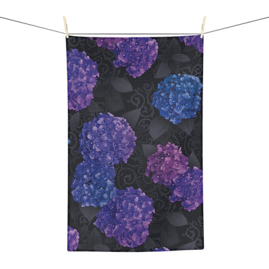 Moody Hydrangeas Tea Towel