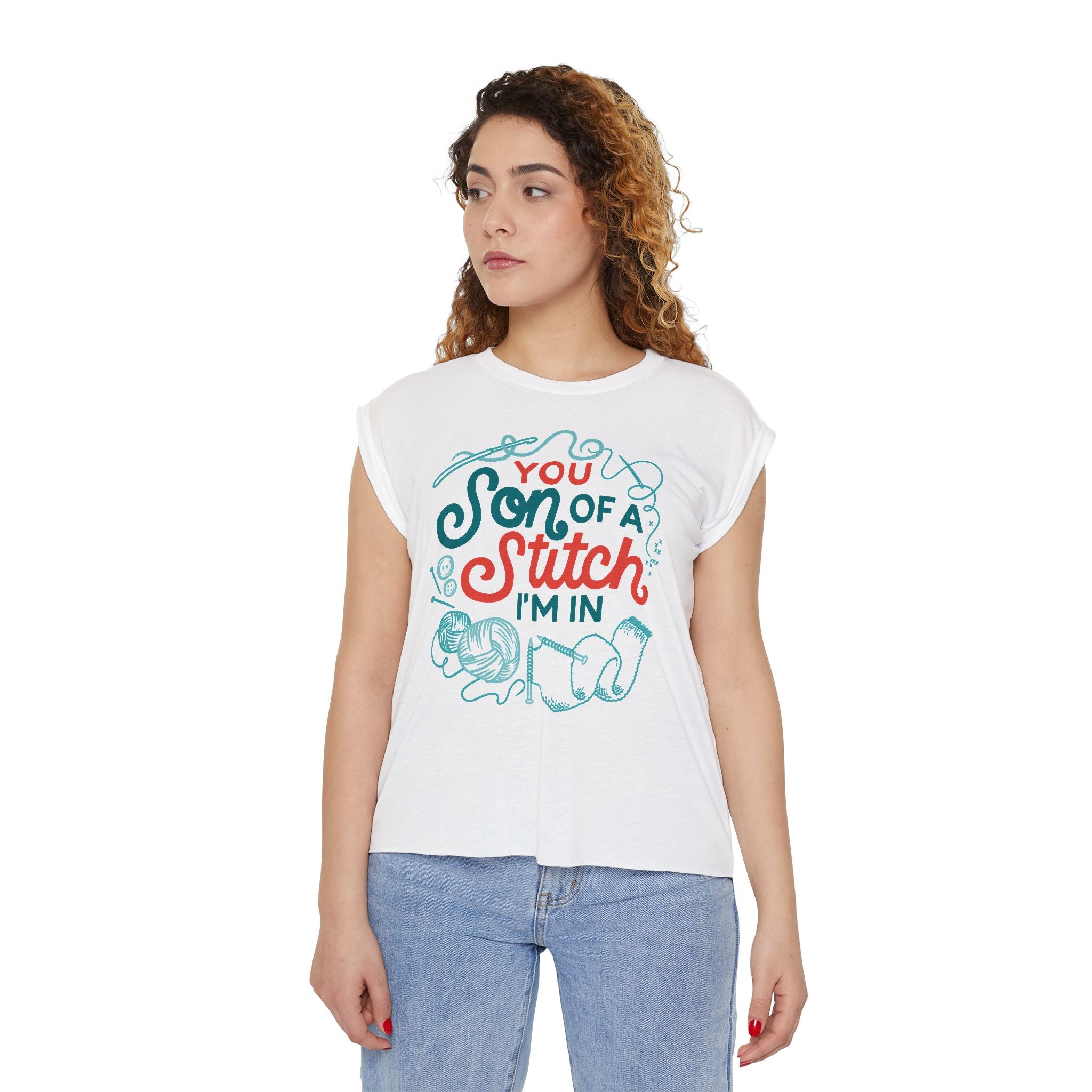 Son of a Stitch I'm In Women’s Flowy Muscle Tee