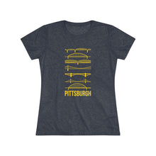 Load image into Gallery viewer, Pittsburgh Bridges Women&#39;s Tri-Blend Tee