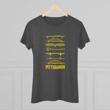 Load image into Gallery viewer, Pittsburgh Bridges Women&#39;s Tri-Blend Tee