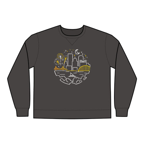 Pittsburgh Starry Skyline Unisex Crewneck Sweatshirt