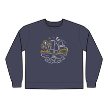 Load image into Gallery viewer, Pittsburgh Starry Skyline Unisex Crewneck Sweatshirt