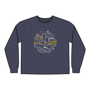 Pittsburgh Starry Skyline Unisex Crewneck Sweatshirt