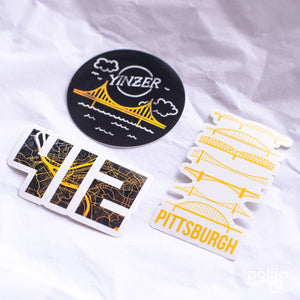 Pittsburgh Waterproof Sticker Set