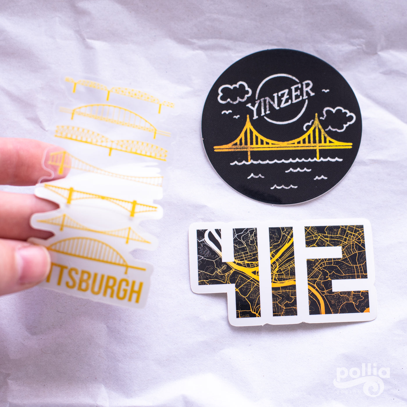 Pittsburgh Waterproof Sticker Set