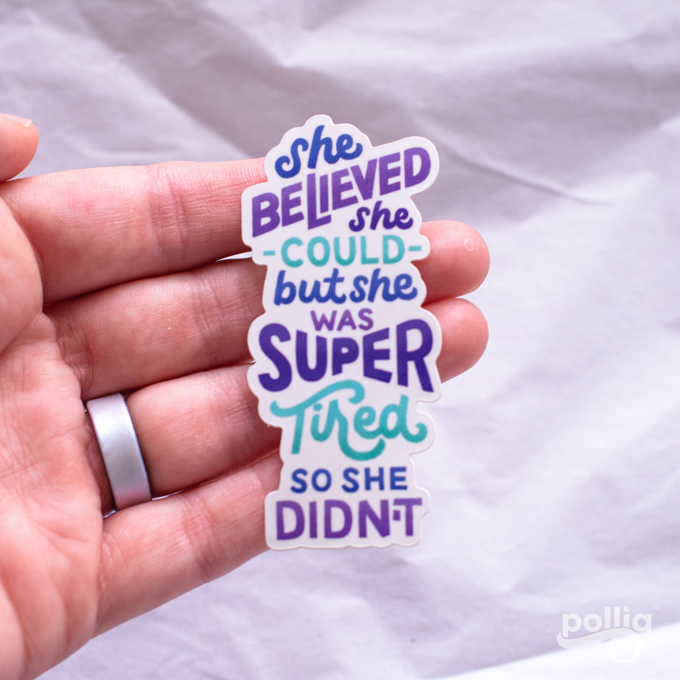She Believed She Could Sticker