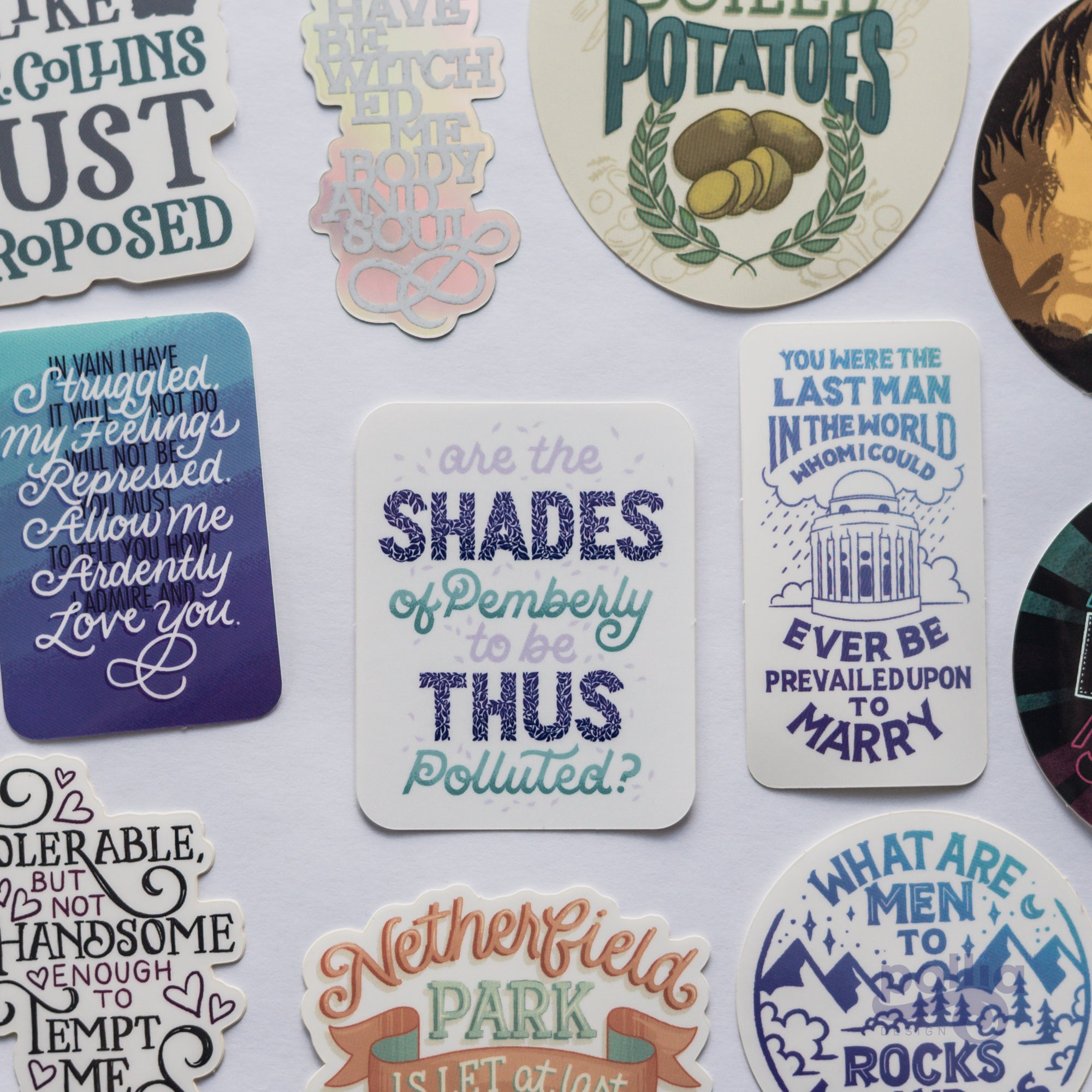 Pride and Prejudice Sticker Set