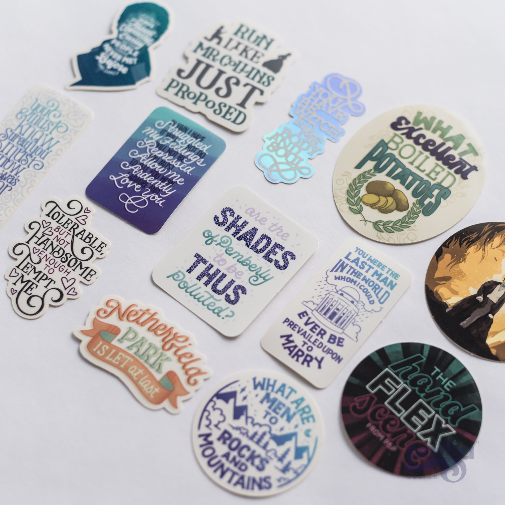 Pride and Prejudice Sticker Set