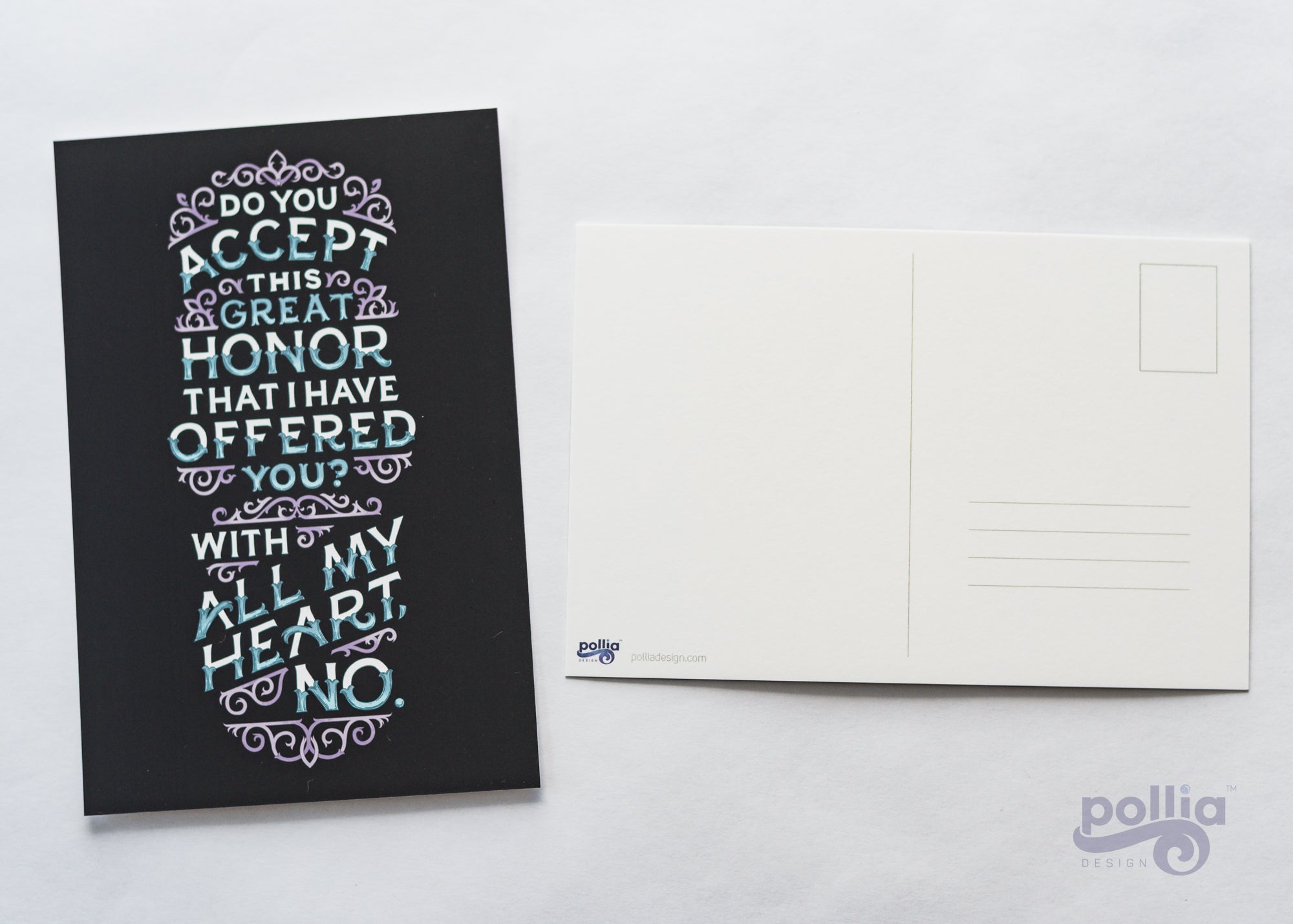 With All My Heart No Gladiator Postcard Print