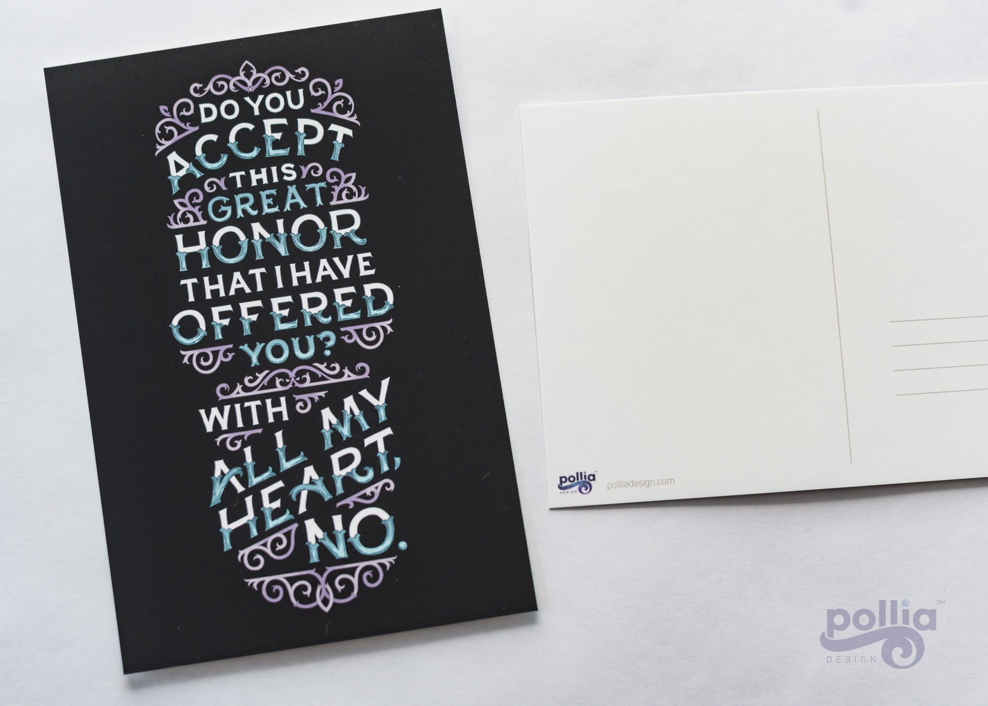 With All My Heart No Gladiator Postcard Print