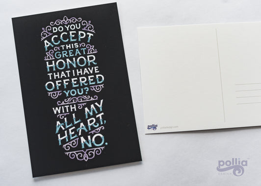 With All My Heart No Gladiator Postcard Print