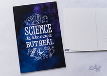Load image into Gallery viewer, Science is Magic but Real Postcard Prints