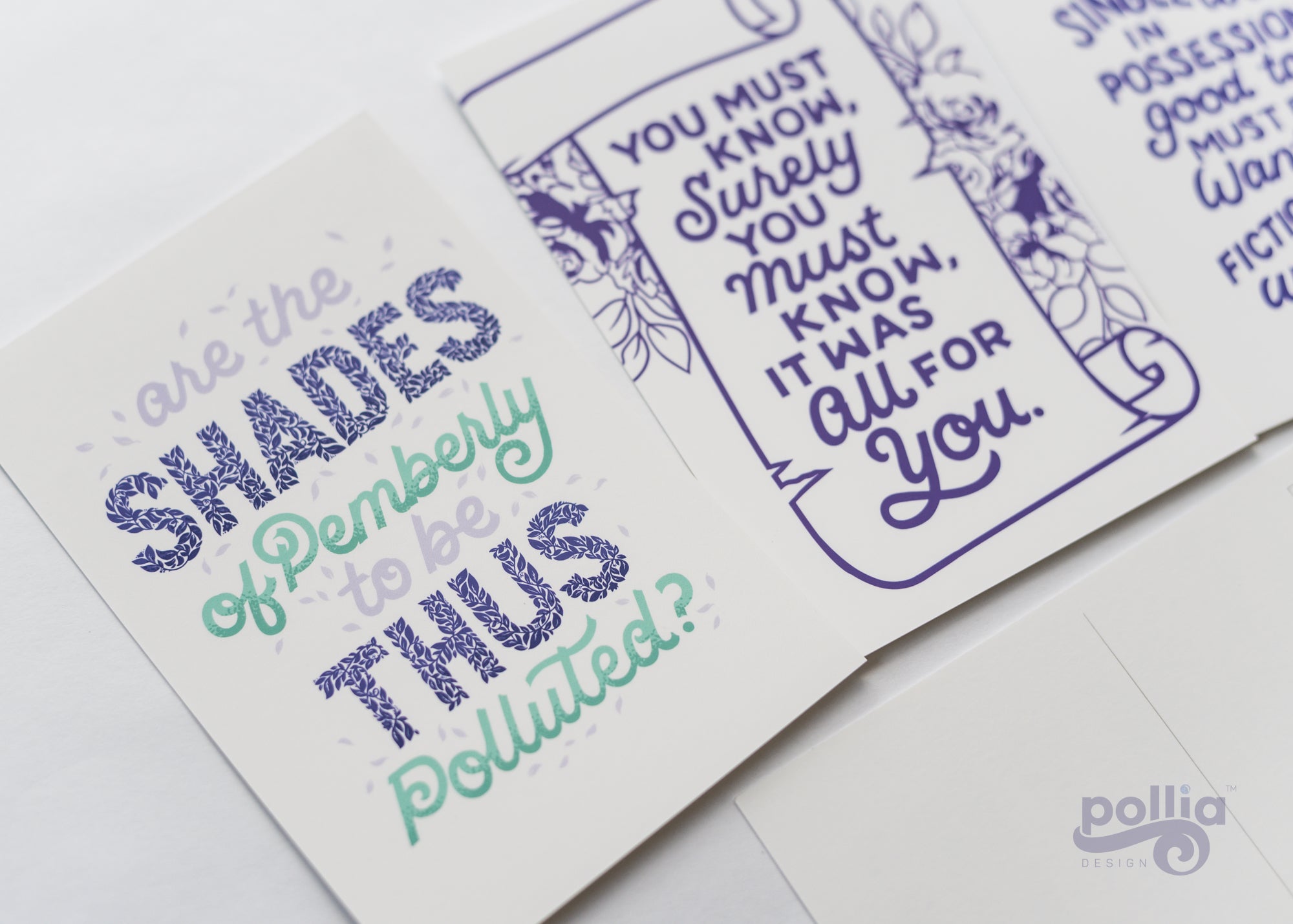 Pride and Prejudice Postcard Prints
