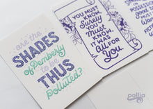 Load image into Gallery viewer, Pride and Prejudice Postcard Prints