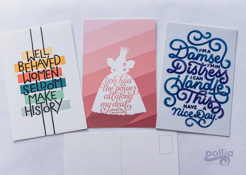Feminist Motivation Postcard Prints