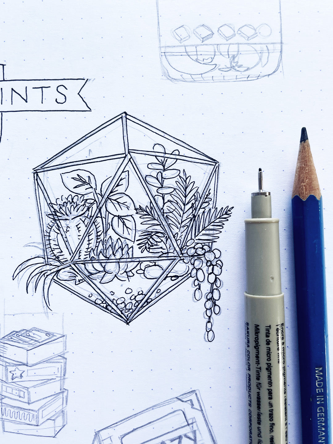 D20 Terrarium RPG Gamer Sticker