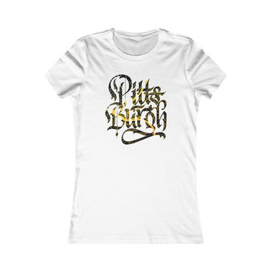 Pittsburgh Rough Calligraphy Women's Tee