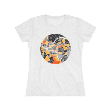 Pittsburgh Neighborhood Map Women's Tri-Blend Tee