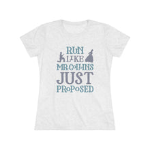 Load image into Gallery viewer, Run Like Mr. Collins Just Proposed Women's Tri-Blend T-Shirt