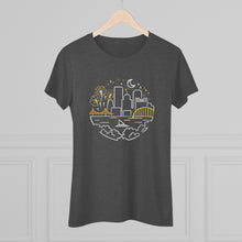 Load image into Gallery viewer, Pittsburgh Starry Skyline Women&#39;s Tri-Blend Tee