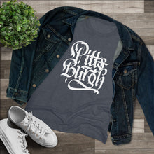 Load image into Gallery viewer, Pittsburgh Rough Calligraphy Women&#39;s Tri-Blend Tee