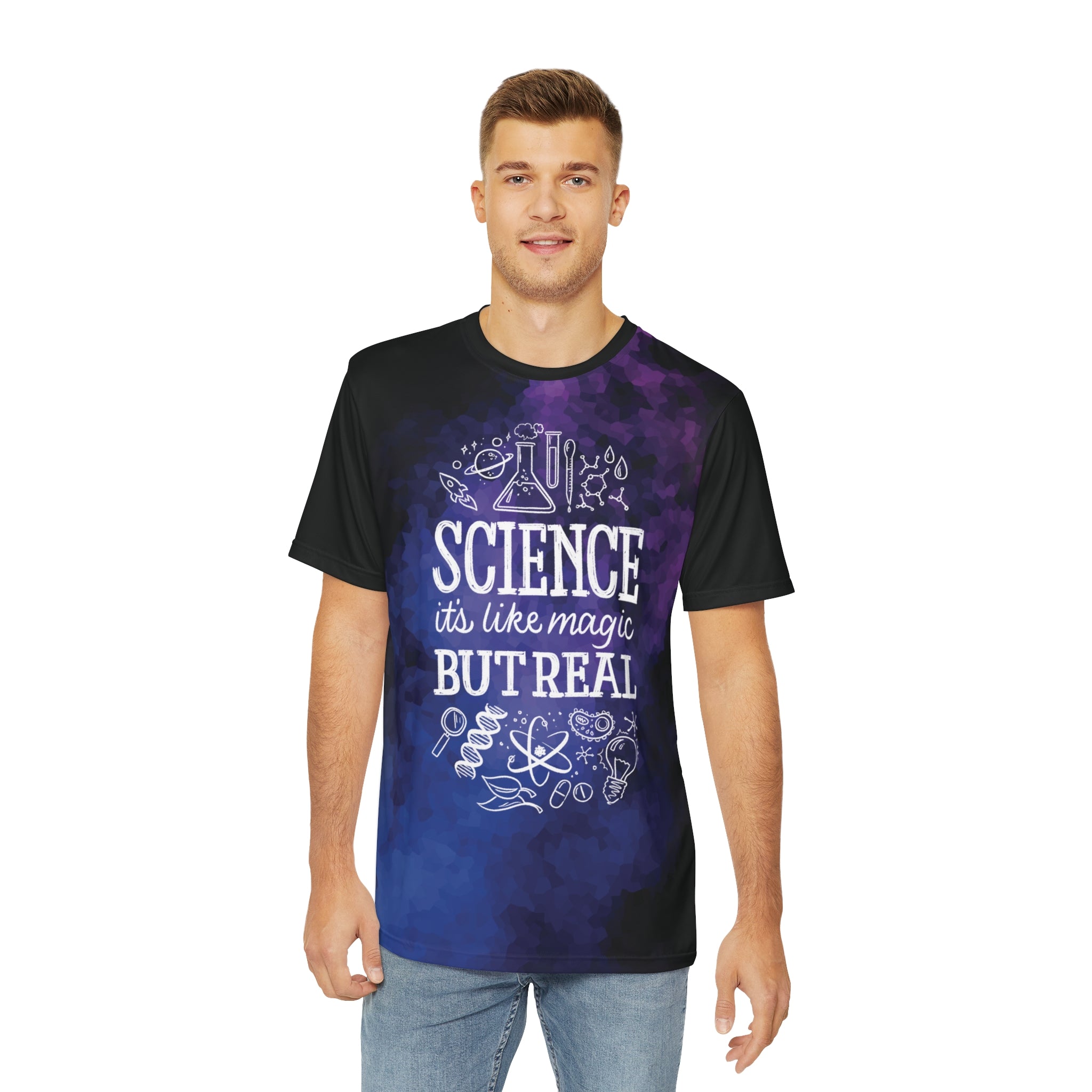 Science Is Like Magic But Real AOP T-Shirt (2-4XL)