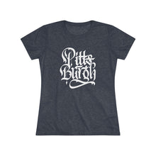 Load image into Gallery viewer, Pittsburgh Rough Calligraphy Women&#39;s Tri-Blend Tee