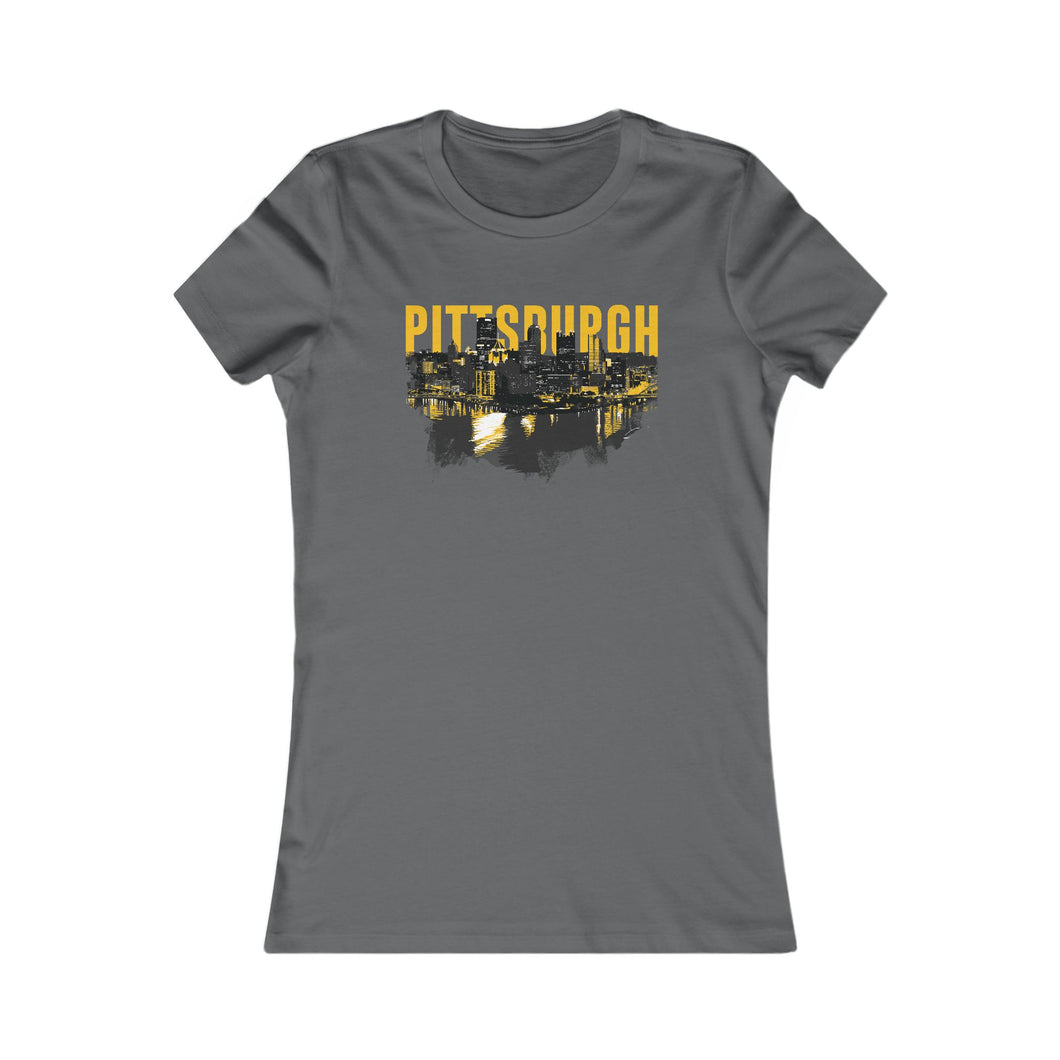 Pittsburgh Downtown Skyline Point Women's Tee