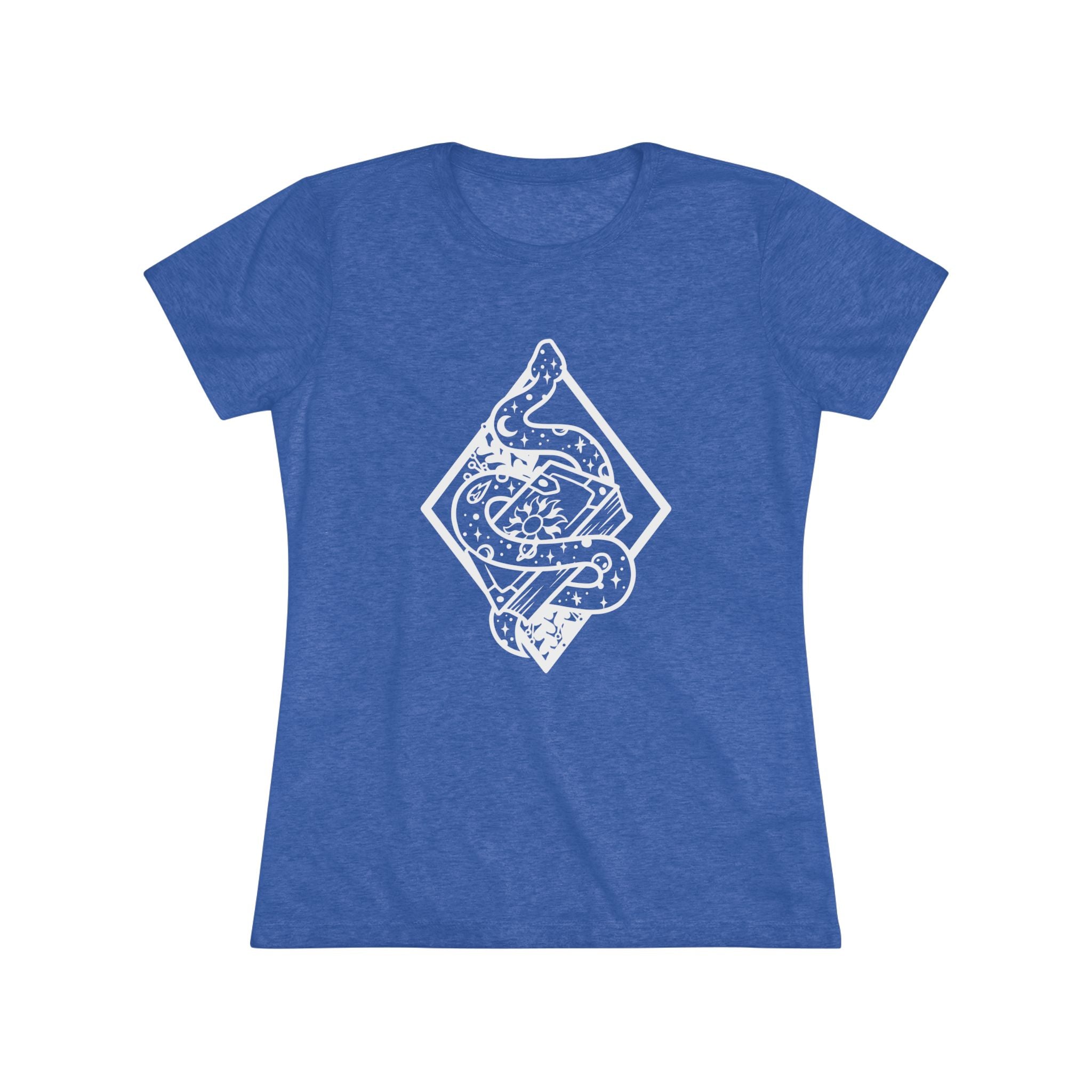 Starry Snake White Lineart Women's Bookish T-Shirt