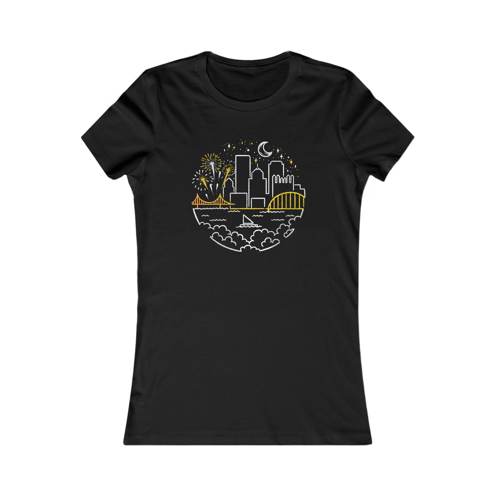 Pittsburgh Starry Skyline Women's Tee