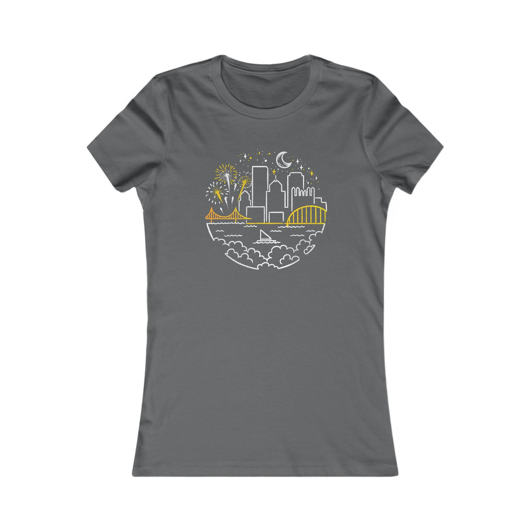 Pittsburgh Starry Skyline Women's Tee